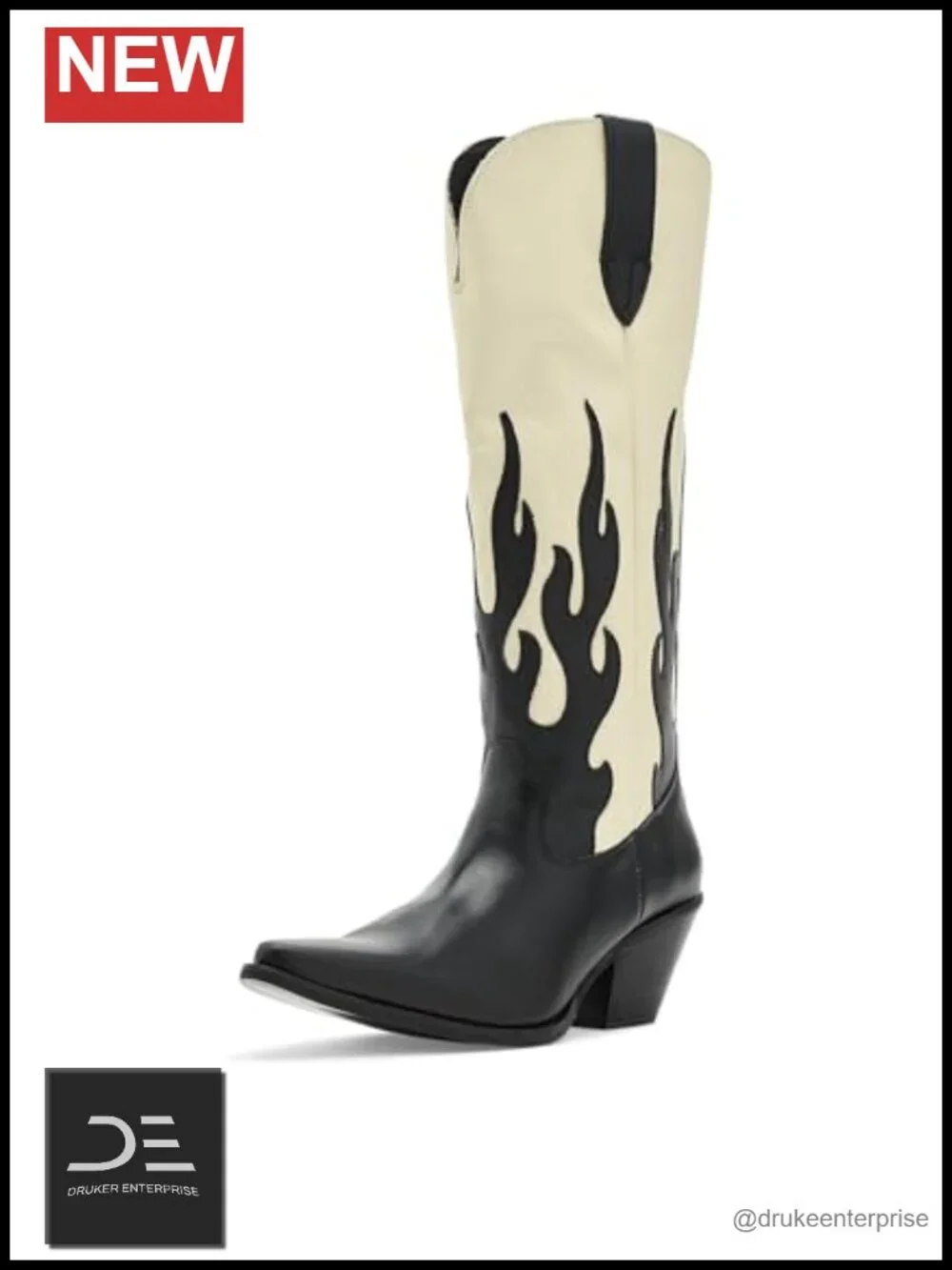 Dingo Leather Over the Knee Boots Mid Heel Cushion Comfort
